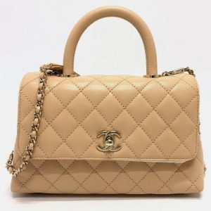 Chanel Beige Caviar Leather  Coco Handle XS Shoulder Bag, Satchels - Luxury Closet catalog