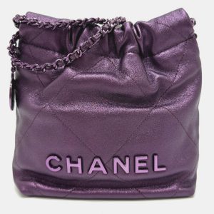 Chanel Purple Chanel 22 Leather Shoulder Bag, Shoulder Bags - Luxury Closet catalog