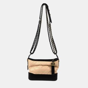 Chanel Beige Black Small Gabrielle Shoulder Bag, Shoulder Bags - Luxury Closet catalog