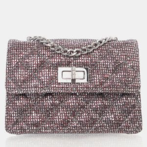 Chanel Mini Glitter Canvas Mademoiselle 2.55 Flap Bag, Shoulder Bags - Luxury Closet catalog
