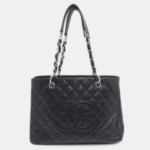 Chanel Black Caviar Leather GST Tote Bag, Shoulder Bags - Luxury Closet catalog