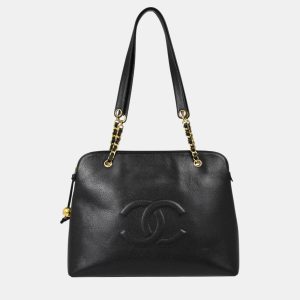 Chanel Black Leather Chain Tote Bag, Tote Handbags - Luxury Closet catalog