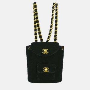 Chanel Black Velvet Small Duma Backpack, Backpacks - Luxury Closet catalog