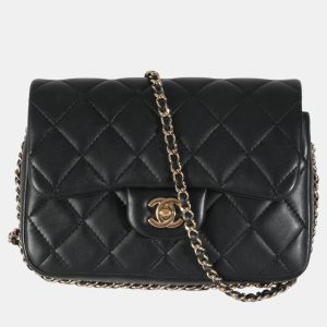 Chanel Black Quilted Lambskin Mini My Precious Pearls Flap Bag, Shoulder Bags - Luxury Closet catalog