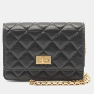 Chanel Black Leather 2.55 Chain Shoulder Bag, Shoulder Bags - Luxury Closet catalog