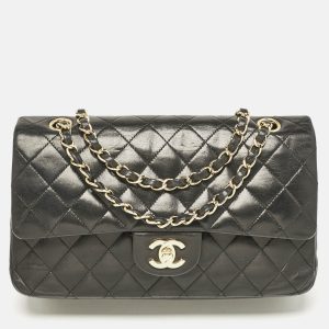 Chanel Black Quilted Leather Medium Classic Double Flap Bag, Shoulder Bags - Luxury Closet catalog