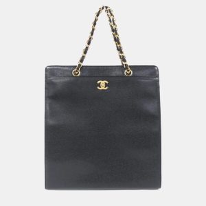 Chanel Black Caviar Leather Handbag, Shoulder Bags - Luxury Closet catalog