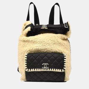 Chanel White Black Wool Nylon Backpack, Backpacks - Luxury Closet catalog