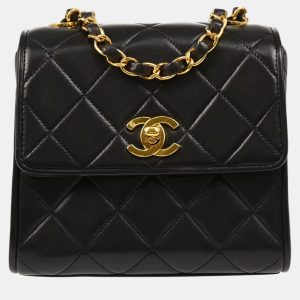 Chanel Black Lambskin Flap Shoulder Bag, Shoulder Bags - Luxury Closet catalog
