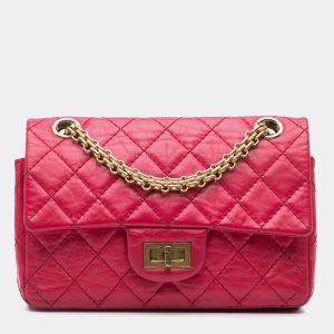Chanel Dark Pink Calfskin Mini Reissue 2.55 Flap Bag, Shoulder Bags - Luxury Closet catalog