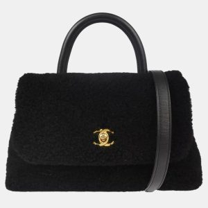 Chanel Shearling Small Coco Top Handle Bag, Satchels - Luxury Closet catalog