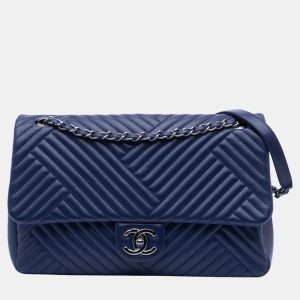 Chanel Dark Blue Quilted Lambskin Large CC Crossing Flap Bag, Shoulder Bags - Luxury Closet catalog