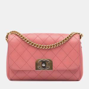 Chanel Pink Quilted Calfskin Straight Lined Flap Bag, Shoulder Bags - Luxury Closet catalog