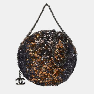 Chanel Lambskin Sequins CC Round Shoulder Bag, Clutches & Special Occasion Bags - Luxury Closet catalog