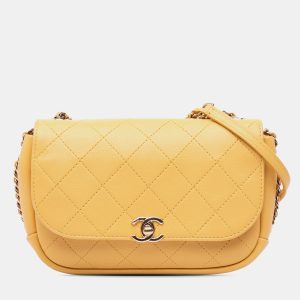 Chanel Yellow Quilted Goatskin Casual Trip Flap Bag, Shoulder Bags - Luxury Closet catalog
