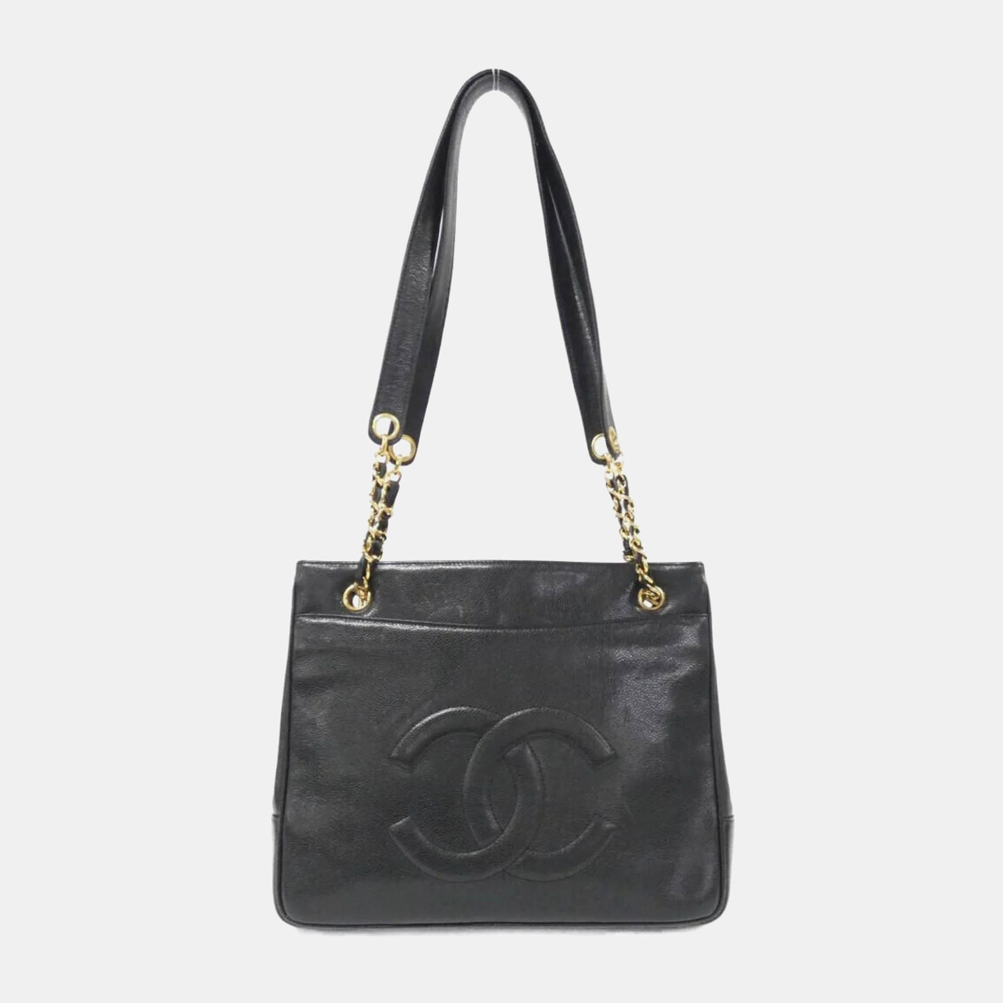 Chanel Black Leather CC Shoulder Bag, Shoulder Bags - Luxury Closet catalog