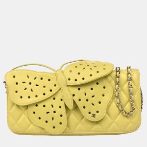 Chanel Lime Green Lambskin Leather Butterfly Shoulder Bag, Shoulder Bags - Luxury Closet catalog