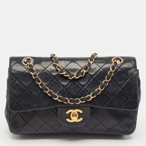 Chanel Black Quilted Leather Small Classic Double Flap Bag, Shoulder Bags - Luxury Closet catalog