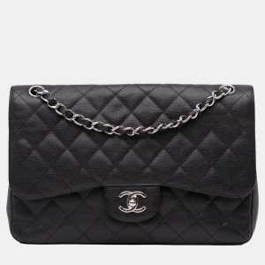 Chanel Black Jumbo Classic Caviar Double Flap Bag, Shoulder Bags - Luxury Closet catalog