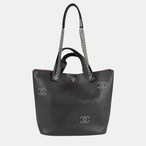 Chanel Navy Leather Shoulder Bag, Tote Handbags - Luxury Closet catalog
