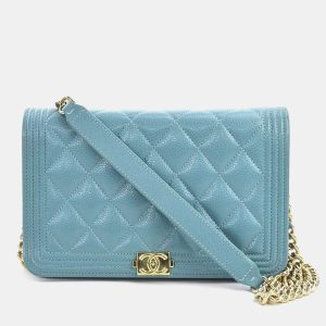 Chanel Caviar Leather Boy Wallet On Chain, Wallets & Money Clips - Luxury Closet catalog