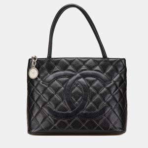 Chanel Black Caviar Medallion Tote Bag, Tote Handbags - Luxury Closet catalog