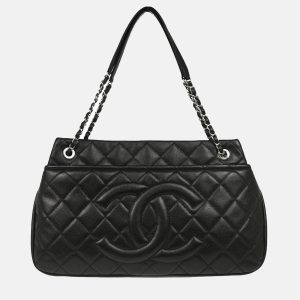 Chanel Black Caviar Leather Timeless Soft Chain Tote Bag, Tote Handbags - Luxury Closet catalog