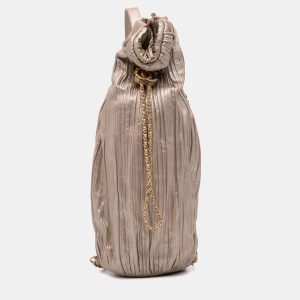 Chanel Medium Metallic Calfskin Coco Pleats Drawstring Backpack, Backpacks - Luxury Closet catalog