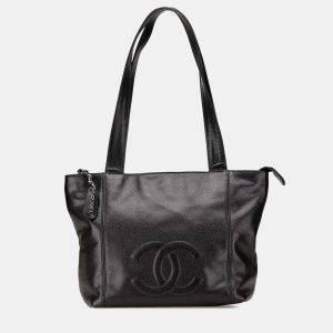 Chanel Black CC Caviar Tote Bag, Tote Handbags - Luxury Closet catalog