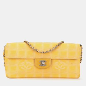 Chanel Yellow New Travel Line Nylon East West Flap Bag, Shoulder Bags - Luxury Closet catalog