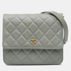 Quilted Caviar Square Wallet on Chain, Wallets & Money Clips - Luxury Closet catalog