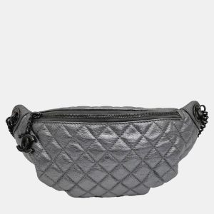 Chanel Grey Leather Hip Sack bag, Tote Handbags - Luxury Closet catalog