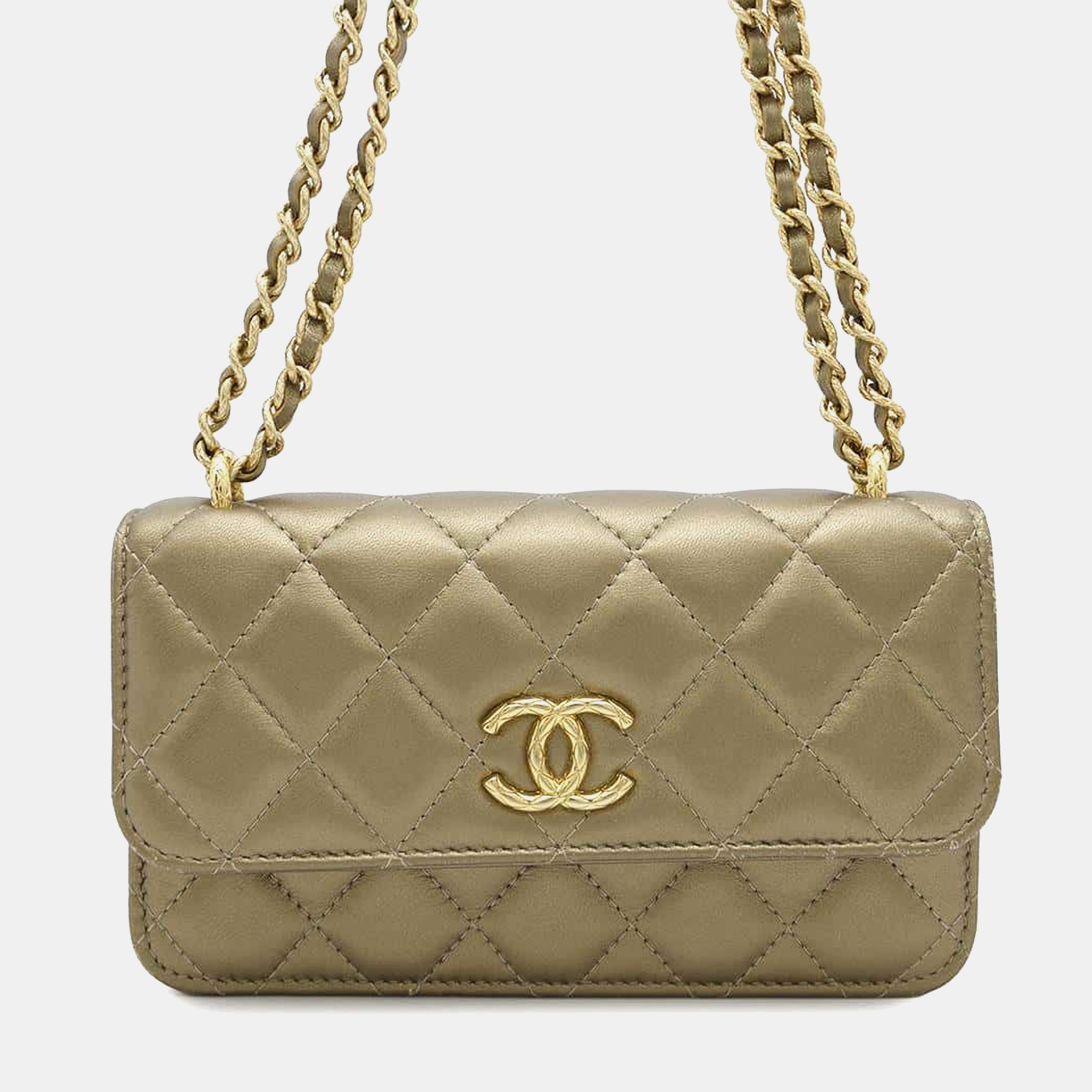 Chanel Gold Lambskin Phone Case Shoulder Bag, Shoulder Bags - Luxury Closet catalog