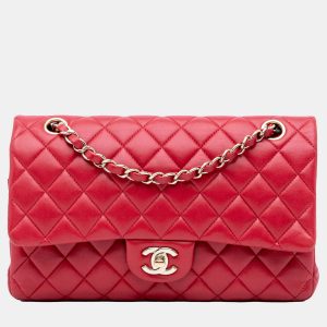 Chanel Red Medium Classic Lambskin Double Flap, Shoulder Bags - Luxury Closet catalog