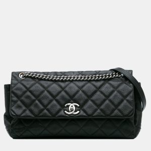Chanel Black Quilted Iridescent Caviar Lady Pearly Flap, Shoulder Bags - Luxury Closet catalog