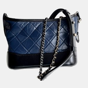 Chanel Blue and Black Leather Gabrielle Small Bag, Backpacks - Luxury Closet catalog