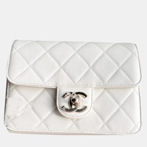 Chanel White Leather Chain Shoulder Bag, Shoulder Bags - Luxury Closet catalog