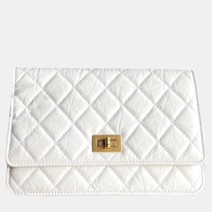Chanel White Leather 2.55 Wallet On Chain, Wallets & Money Clips - Luxury Closet catalog