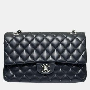Chanel Black Lambskin Classic Flap F Medium Shoulder Bag, Shoulder Bags - Luxury Closet catalog