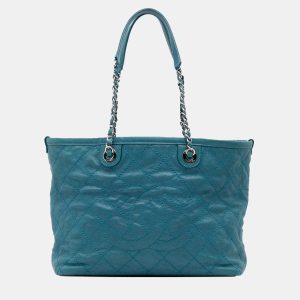 Chanel Blue Small Quilted Caviar Daily Shopping Tote, Tote Handbags - Luxury Closet catalog