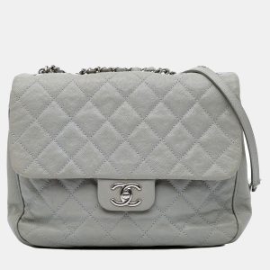 Chanel Grey Large Quilted Caviar Urban Companion Flap, Shoulder Bags - Luxury Closet catalog