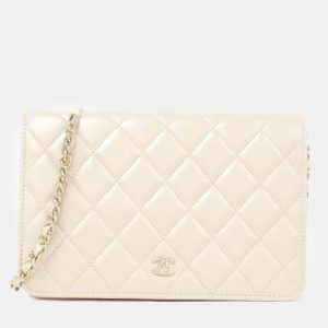 Chanel Beige Leather White Wallet On Chain, Wallets & Money Clips - Luxury Closet catalog