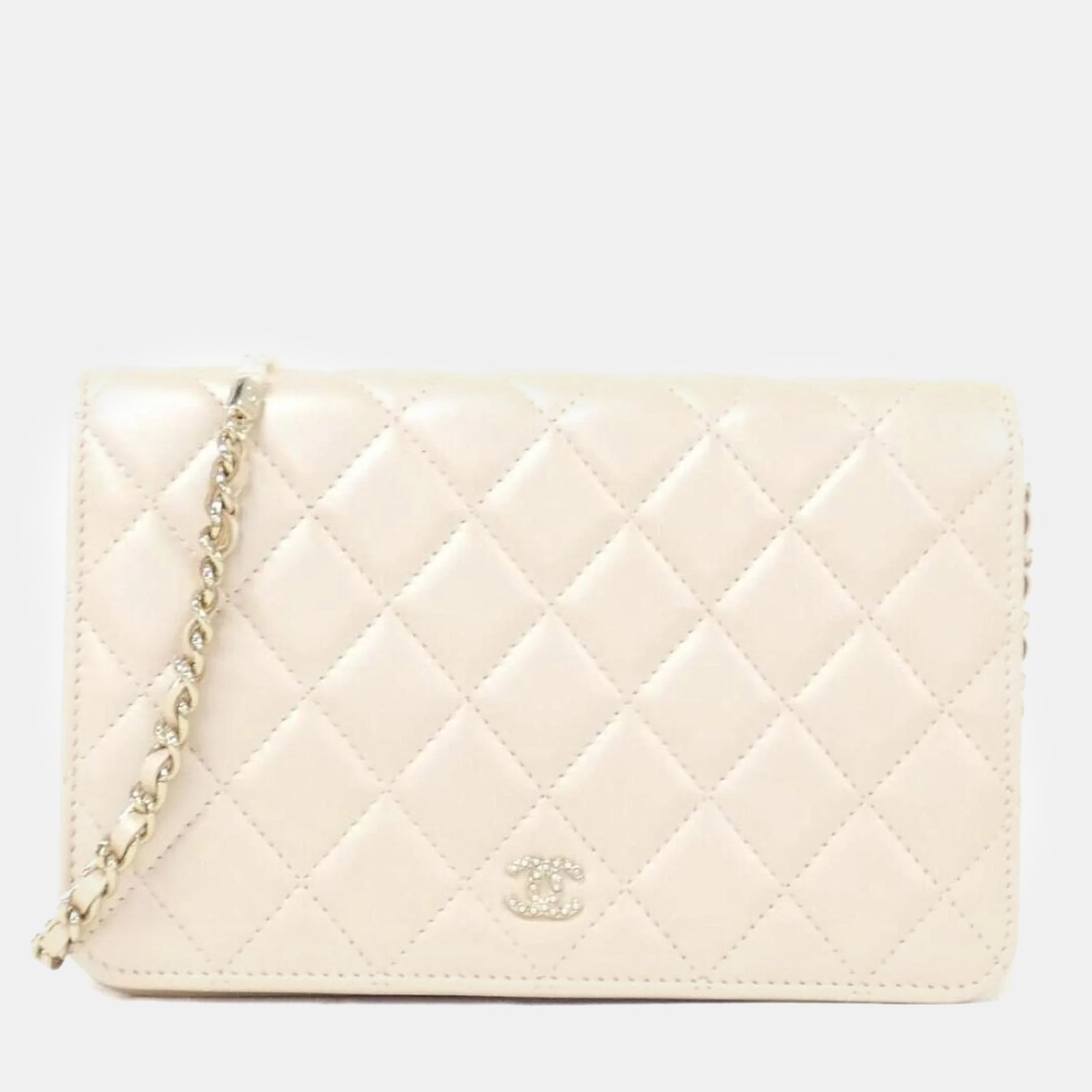 Chanel Beige Leather White Wallet On Chain, Wallets & Money Clips - Luxury Closet catalog