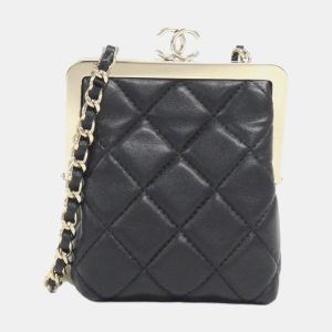 Chanel Black Quilted Lambskin Chain Clutch, Clutches & Special Occasion Bags - Luxury Closet catalog