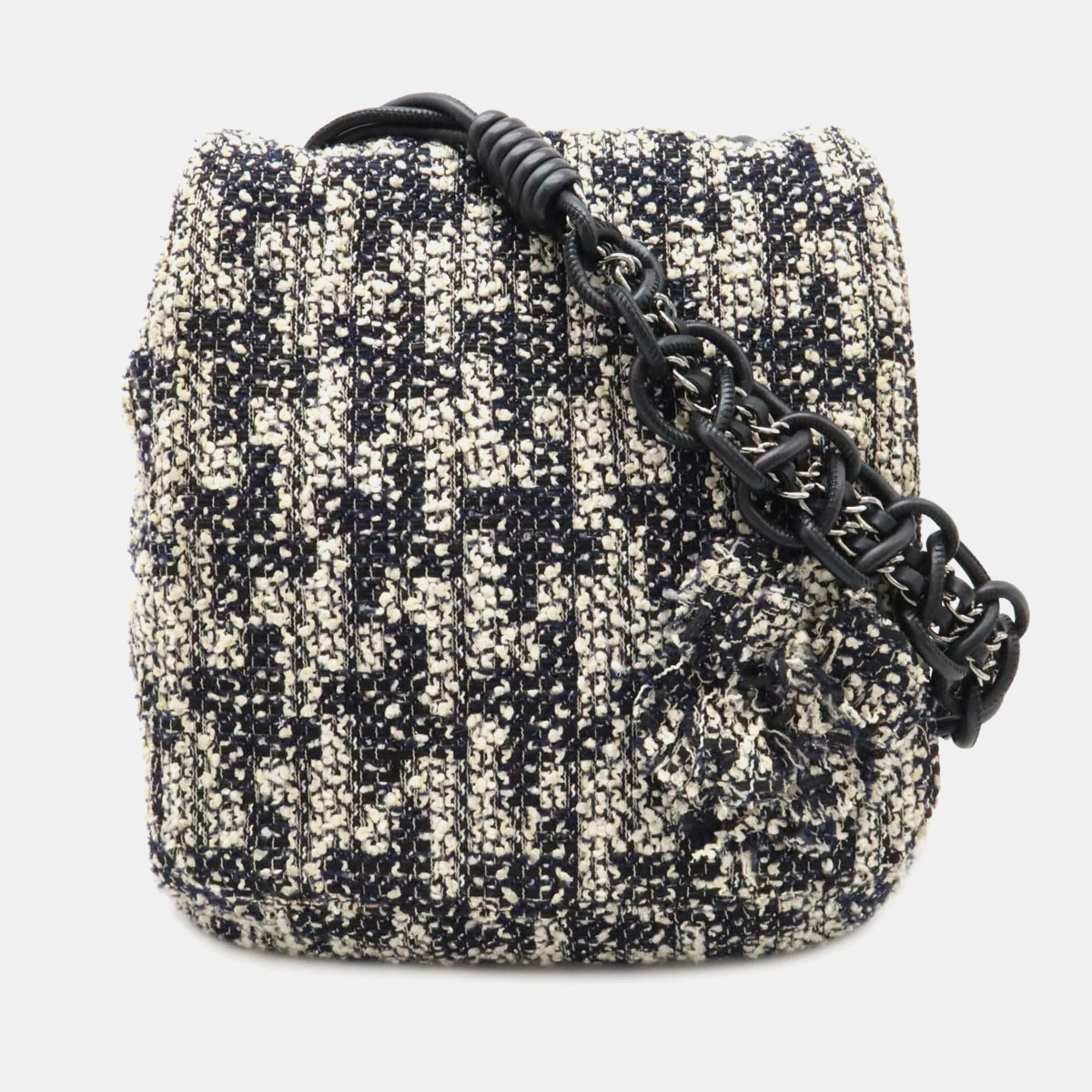 Chanel Multicolor Tweed Leather Camellia Chain Shoulder Bag, Shoulder Bags - Luxury Closet catalog