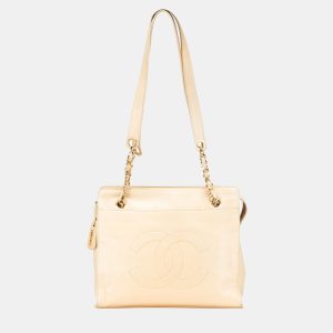 Chanel Beige CC Lambskin Chain Tote, Tote Handbags - Luxury Closet catalog