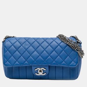 Chanel Blue CC Quilted Calfskin Multi Chain Flap, Shoulder Bags - Luxury Closet catalog
