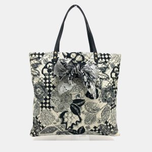 Chanel White Canvas Printed Camellia Tote Bag, Tote Handbags - Luxury Closet catalog