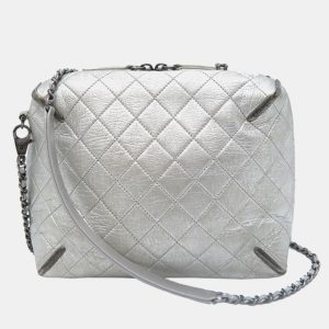 Chanel Leather Silver Gabrielle Chain Shoulder Bag, Shoulder Bags - Luxury Closet catalog