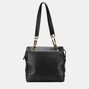 Chanel Black Triple CC Caviar Tote, Tote Handbags - Luxury Closet catalog